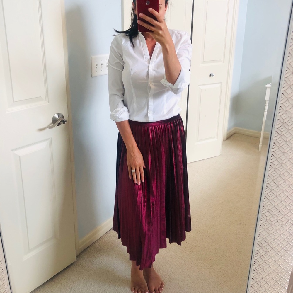 NWT- GORGEOUS Banana Republic pleated skirt